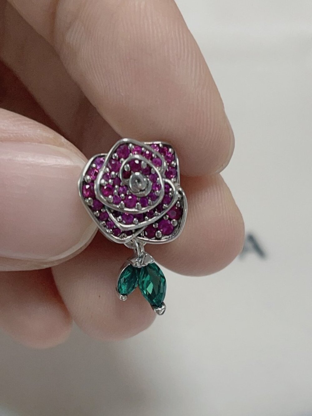 Pandora Sparkling Rose in Bloom Charm